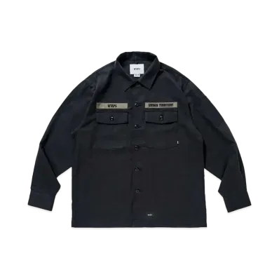 WTAPS Buds / LS / Cotton. Serge "Black"