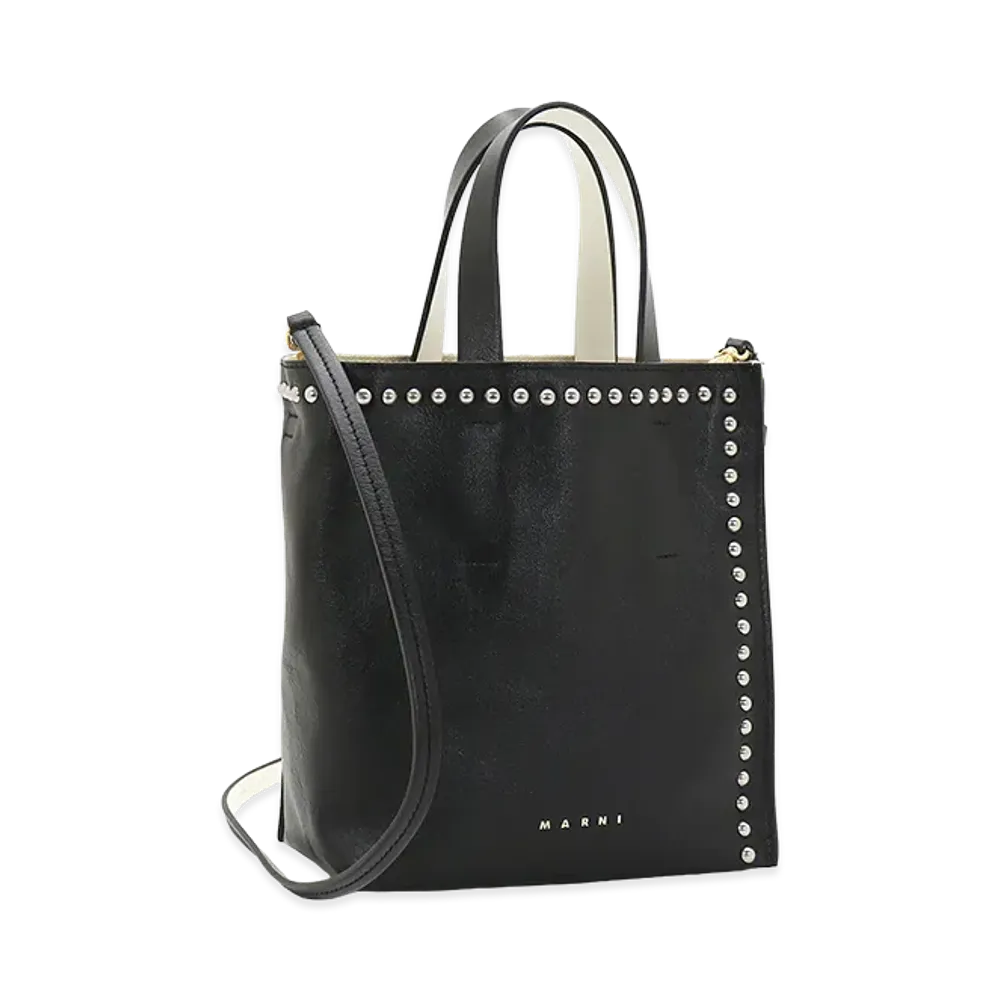 MARNI Women's Museo Soft Mini Bag "Black/White"