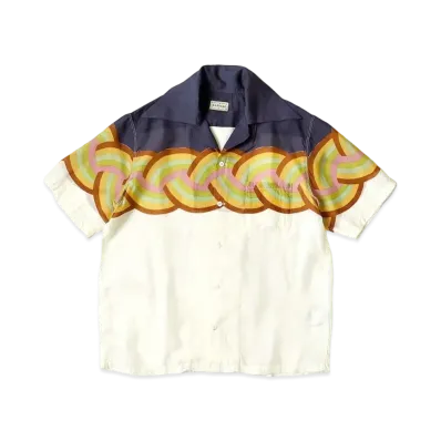 KAPITAL Silk Rayon Rainbow Wrangle Color Aloha Shirt "Nascon"