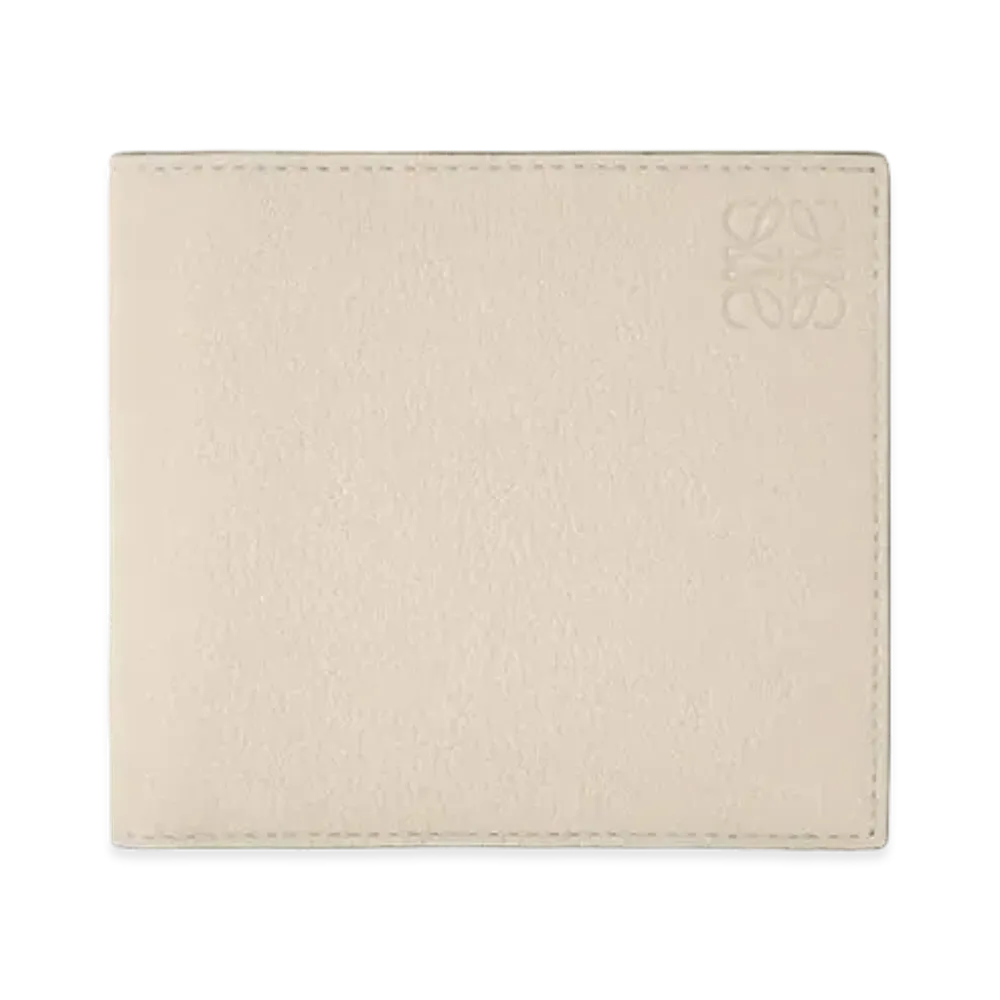 LOEWE Bifold Coin Wallet In Soft Grained Calfskin "Light Oat"