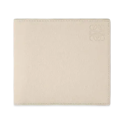 LOEWE Bifold Coin Wallet In Soft Grained Calfskin "Light Oat"
