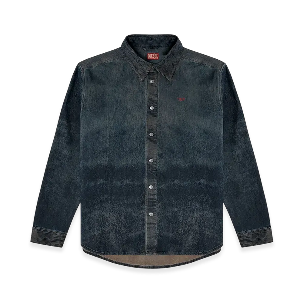 Diesel S-Simply-Epbs Cotton-blend shirt with logo "Black"
