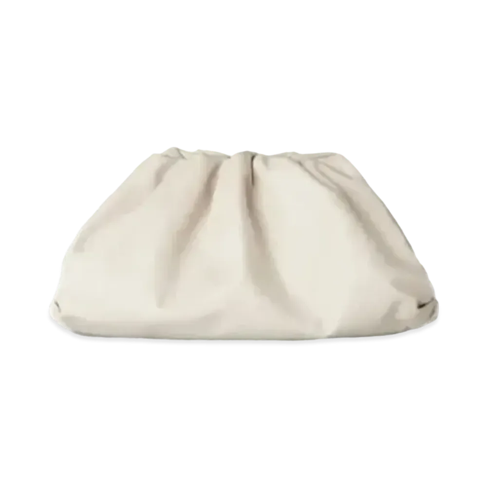 Bottega Veneta Butter Calfskin Pouch Clutch "White"
