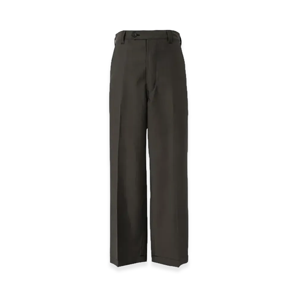COMME des GARCONS HOMME Wool Poplin Center Crease Pants "Charcoal Gray"