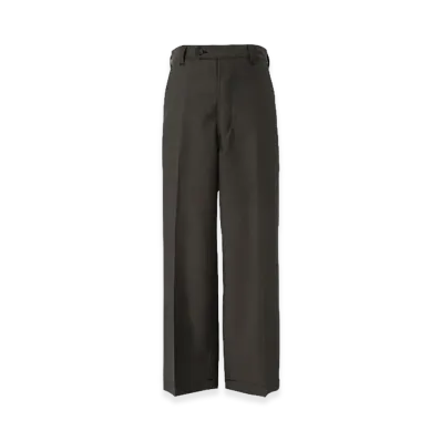 COMME des GARCONS HOMME Wool Poplin Center Crease Pants "Charcoal Gray"