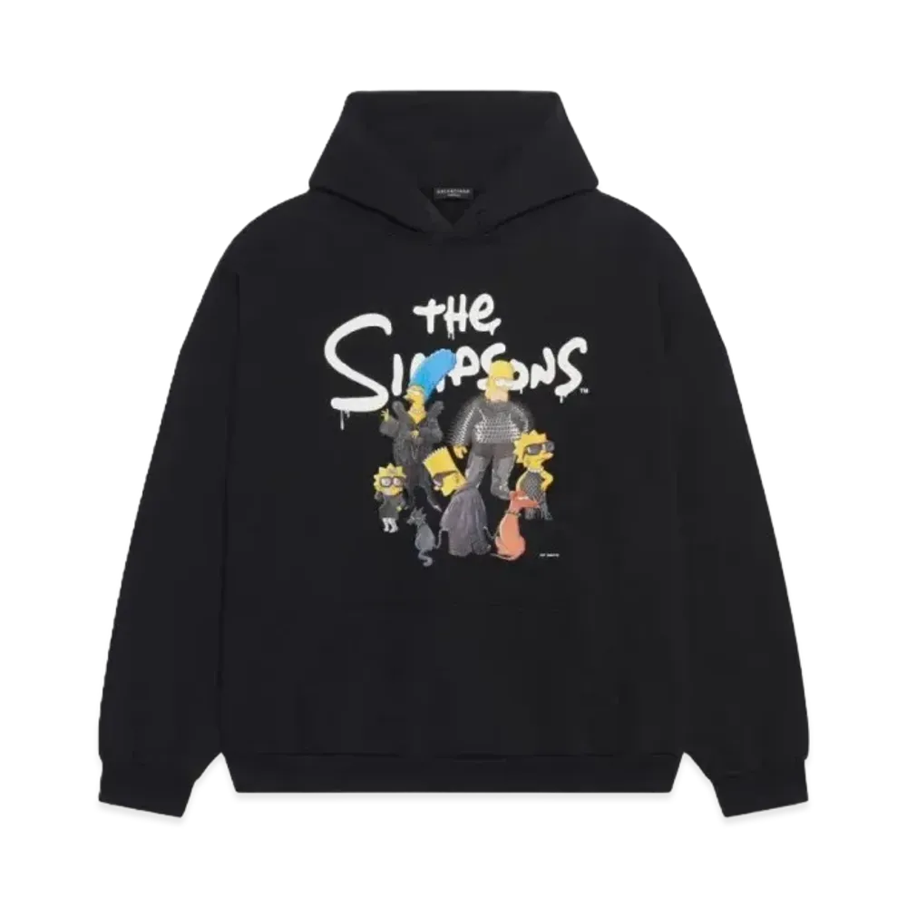 BALENCIAGA The Simpsons & 20Th Television Wide Fit Hoodie "Black"