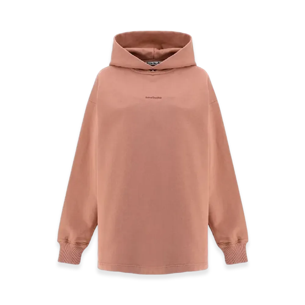 Acne Studios Logo Print Hooded Sweatshirt "Blush Pink"
