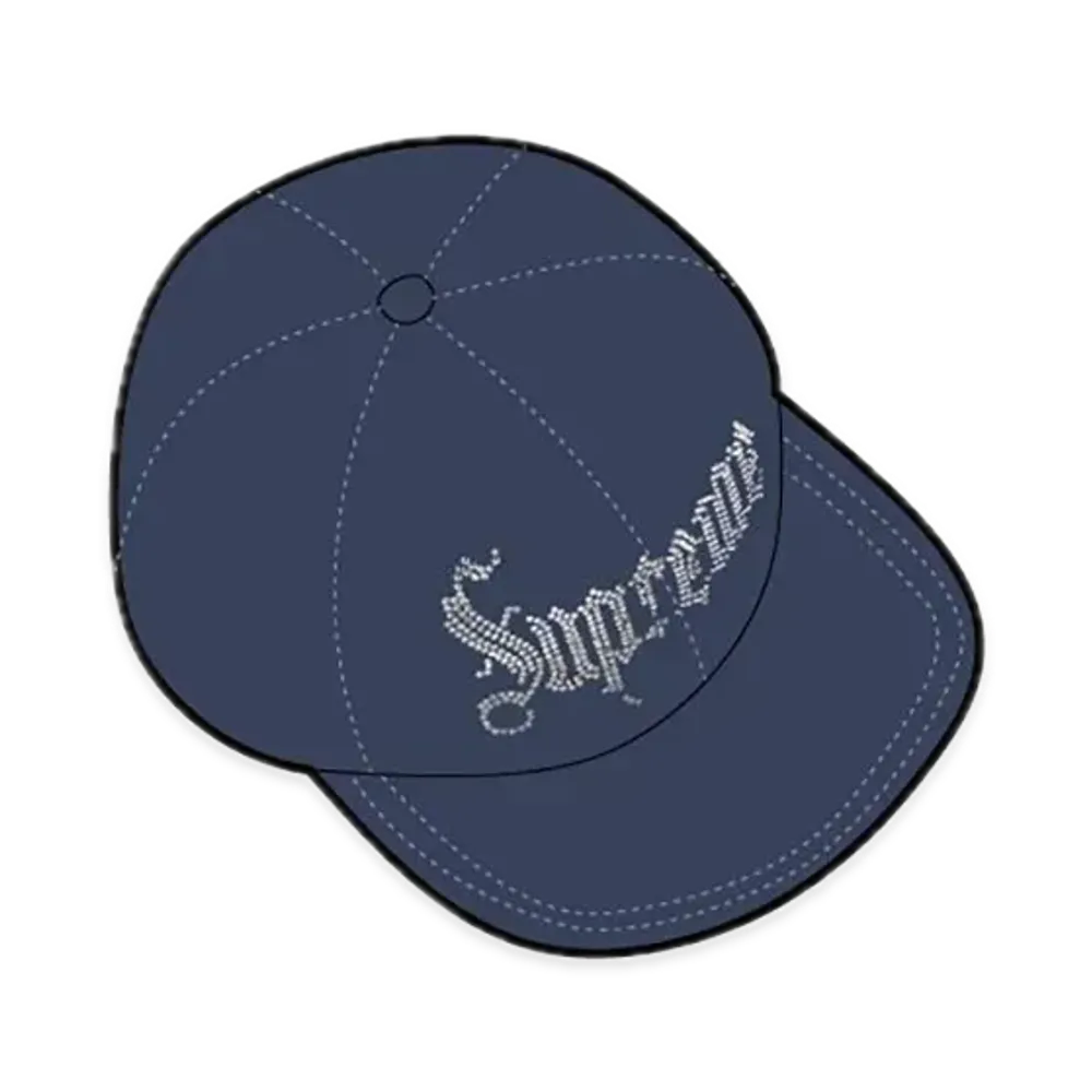 Supreme Rhinestone 5-Panel "Denim"