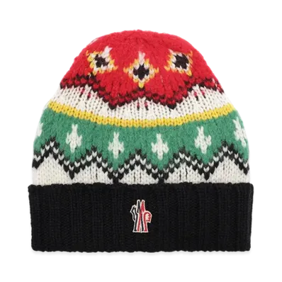 Moncler Grenoble Beanie Knit Cap "Red/White/Green"