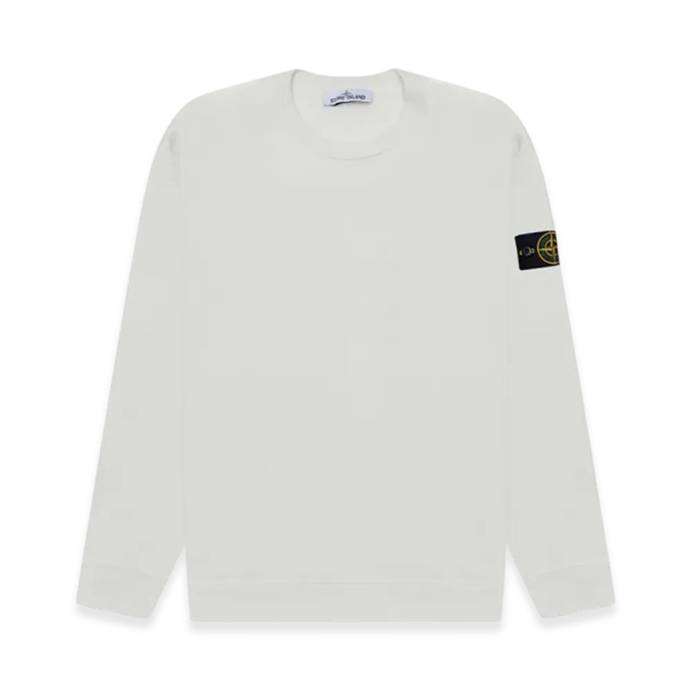 Stone Island 63750 Garment Dyed Heavy Cotton Long Sleeve T-Shirt - 22SS "Ice"
