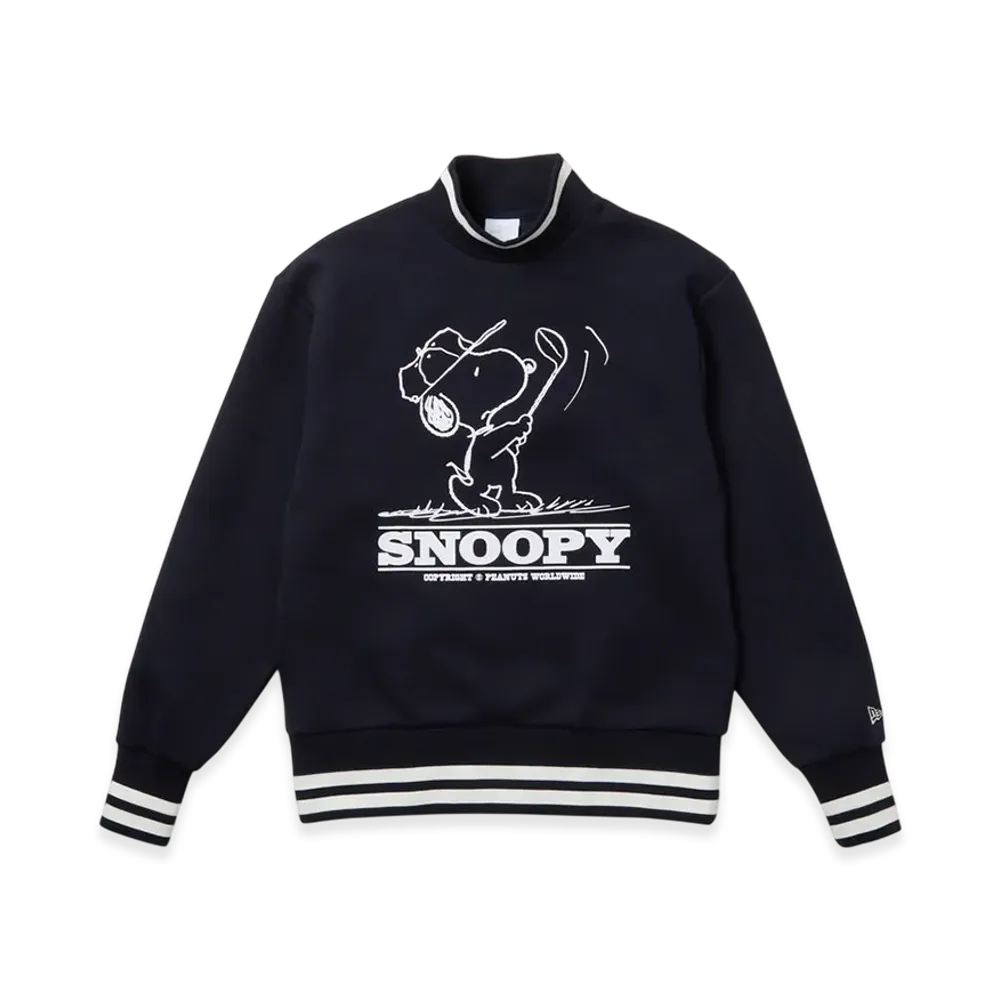 NEW ERA x PEANUTS Women's Tech Sweat Mock Neck Golf "Navy"
