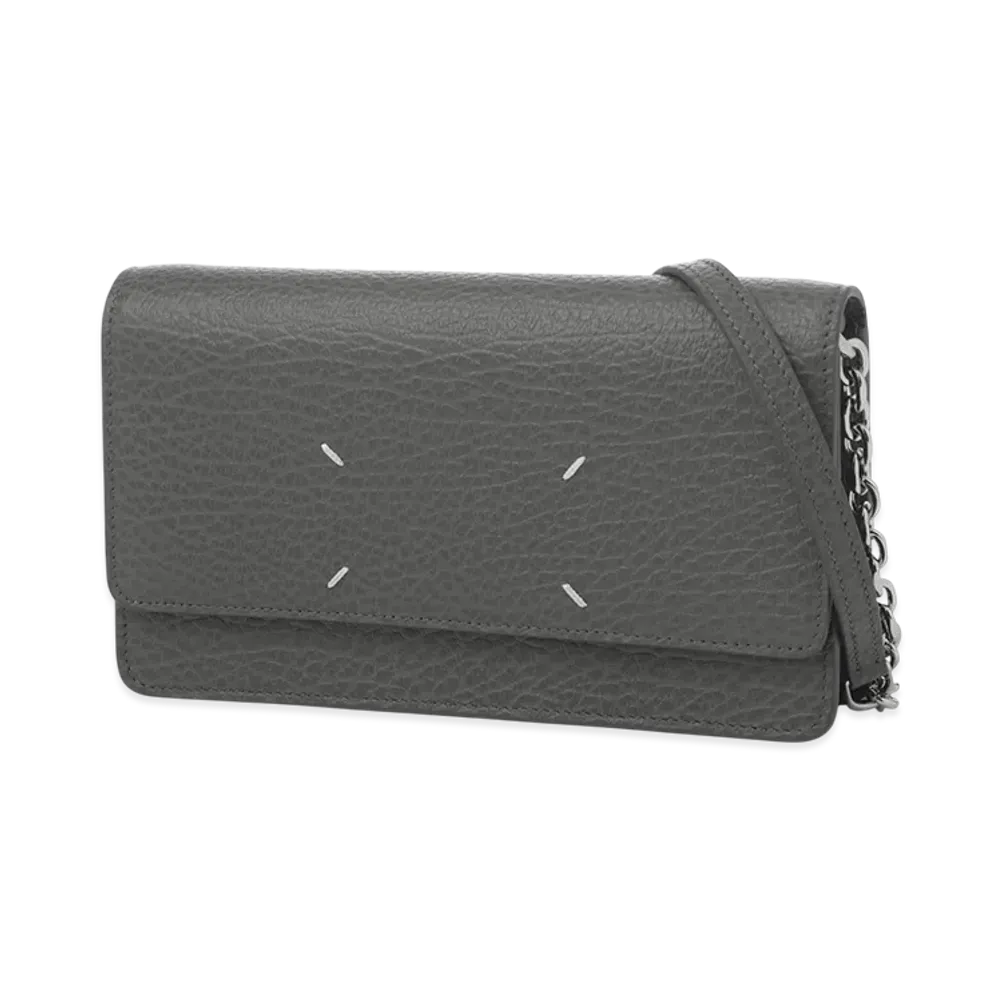 Maison Margiela Wallet On Chain Medium "Pebble Grey"