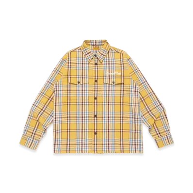 HUMAN MADE Check Shirt "Yellow"