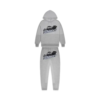 TRAPSTAR Shooters Panel Tracksuit "Grey/Blue"