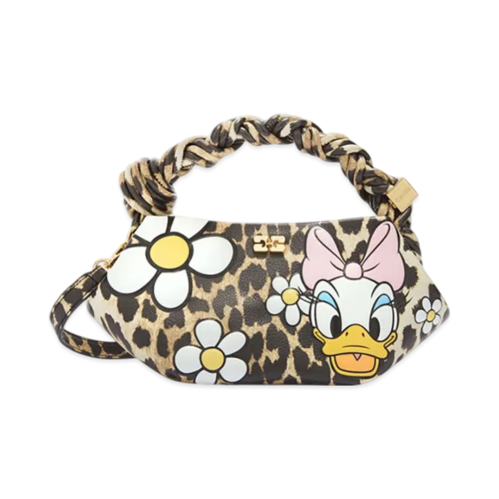 GANNI x Disney Daisy Duck Leopard Mini Bou Bag "Almond Milk"