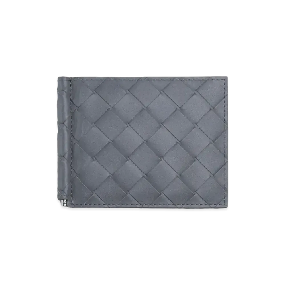 Bottega Veneta Money Clip Wallet "Thunder"