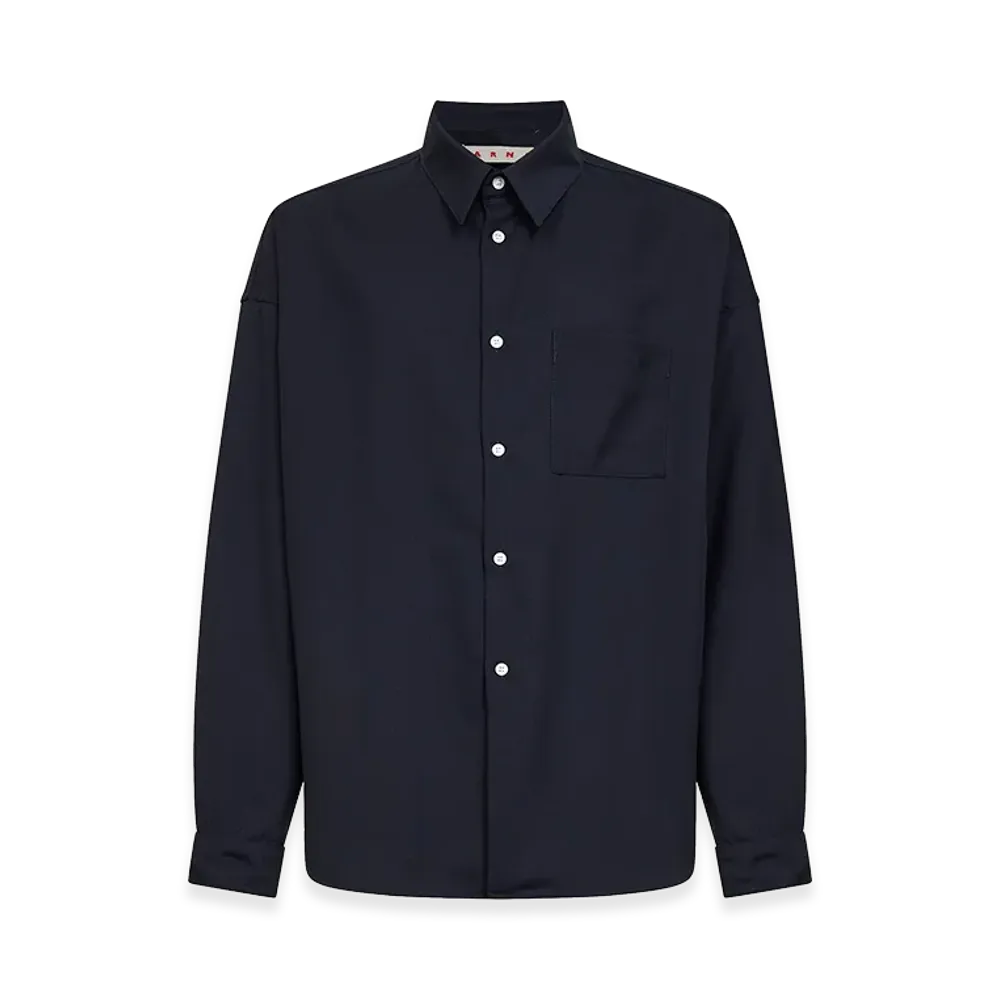 MARNI 'Tropical Wool' Shirt "Blue"