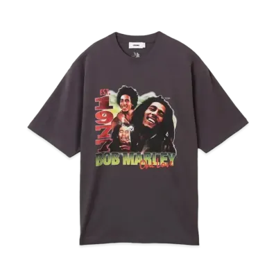 BOB MARLEY x atmos ONE LOVE T-shirt "Charcoal"