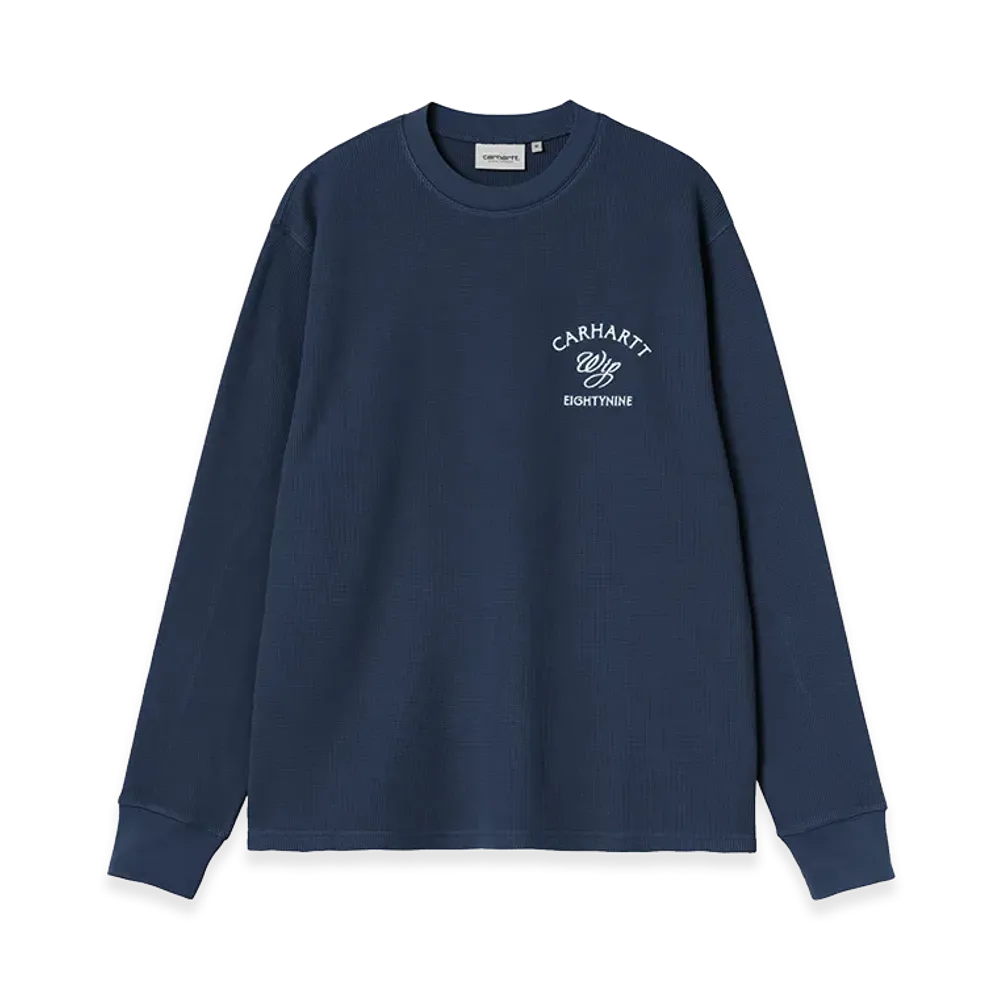 Carhartt WIP L/S Eightynine Waffle T-Shirt "Jupiter/White"