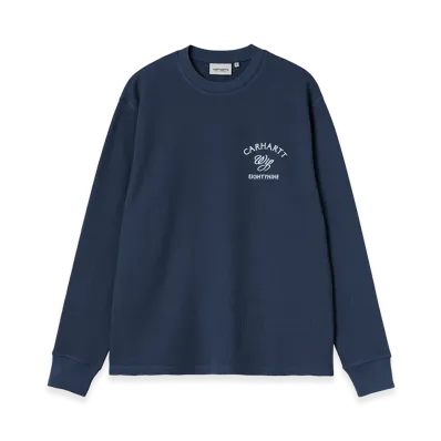 Carhartt WIP L/S Eightynine Waffle T-Shirt "Jupiter/White"