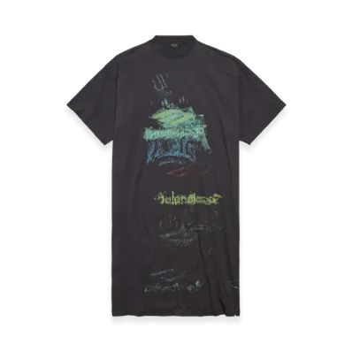 BALENCIAGA Diy Imprint T-Shirt Dress "Black"