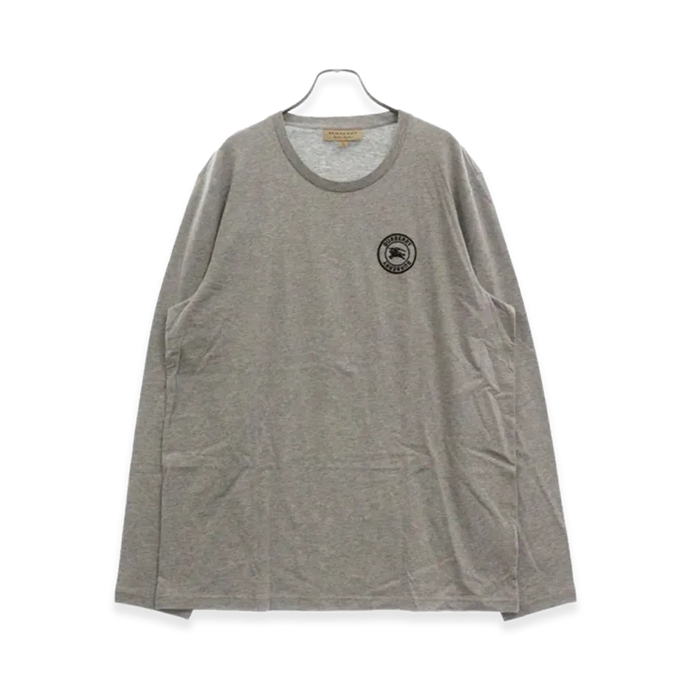 Burberry Emblem Long Sleeve T-Shirt "Gray"