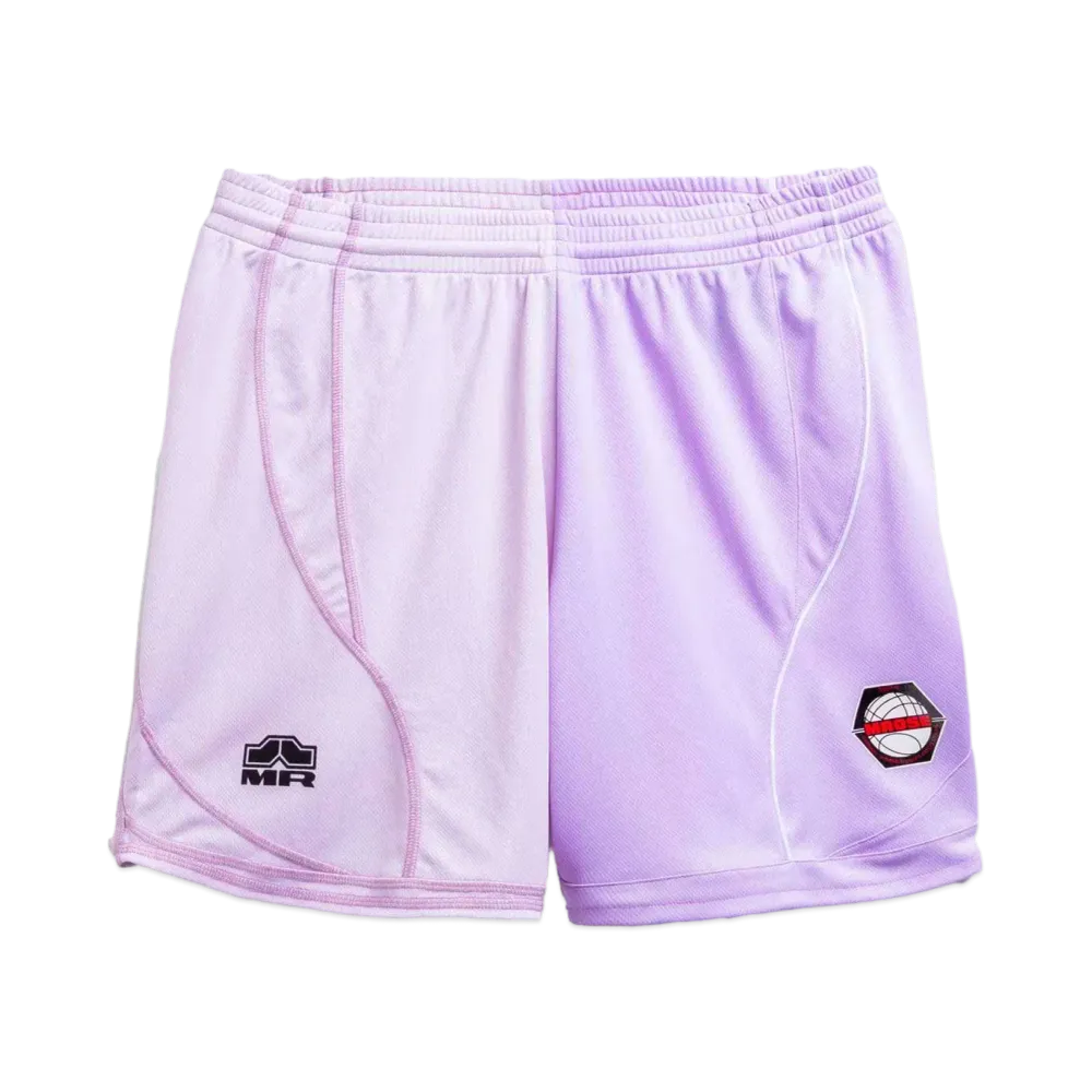 MARTINE ROSE Half and Half Football Short "Lilac"