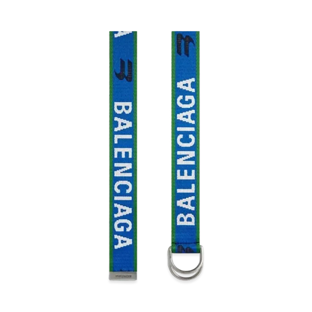 BALENCIAGA Men's D Ring Belt "Navy Blue"