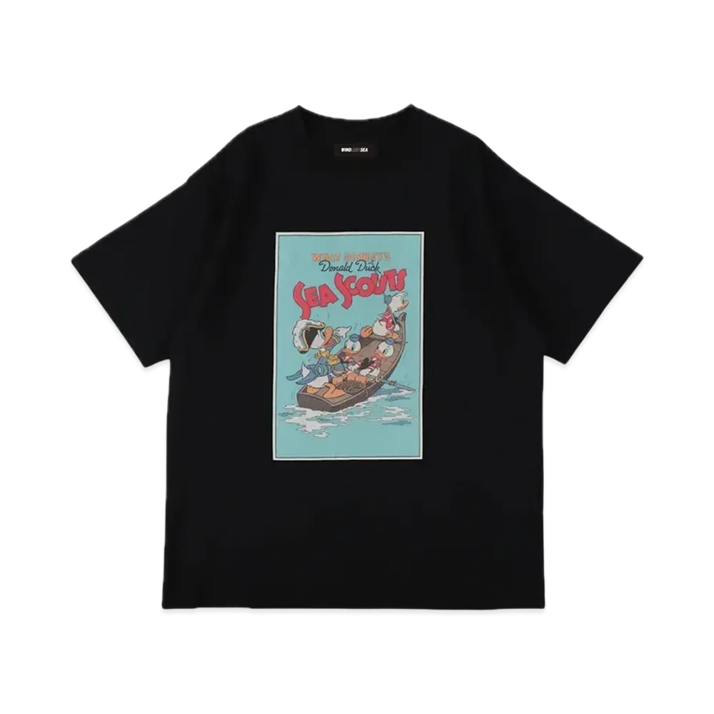 WIND AND SEA x Disney Donald Boat SS Tee "Black"