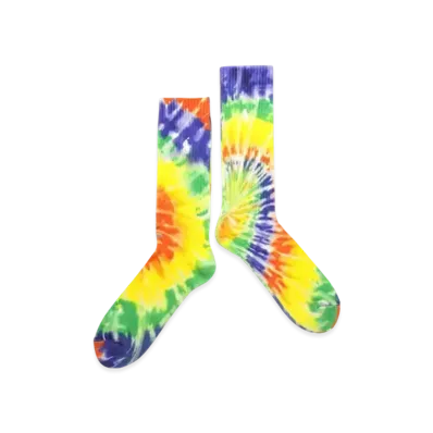 Polo Ralph Lauren Spiral Tie Dye Single Socks "Green/Yellow"