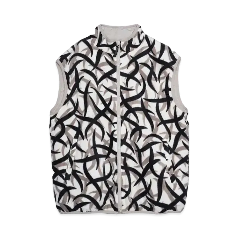 GRAMICCI REVERSIBLE FLEECE VEST "TRIBAL SNOW"
