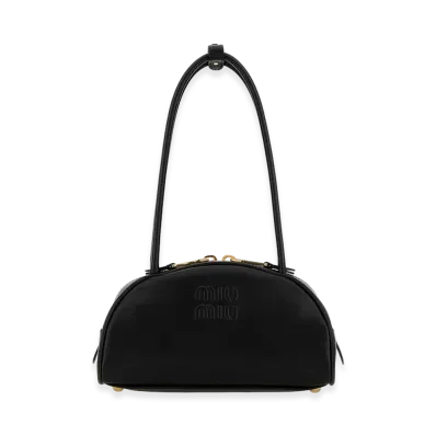 MIU MIU Women's Leather Beau Handbag "Black"