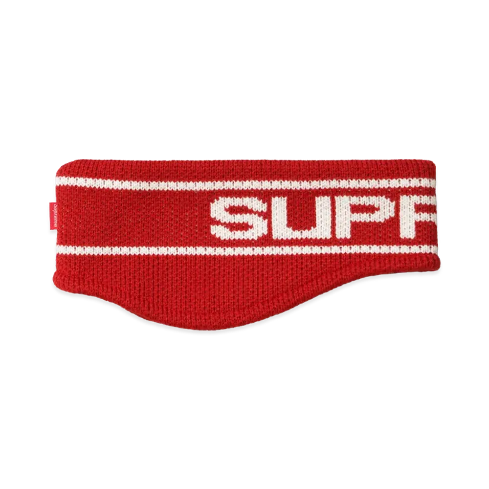 Supreme Contrast Logo Headband "Red"