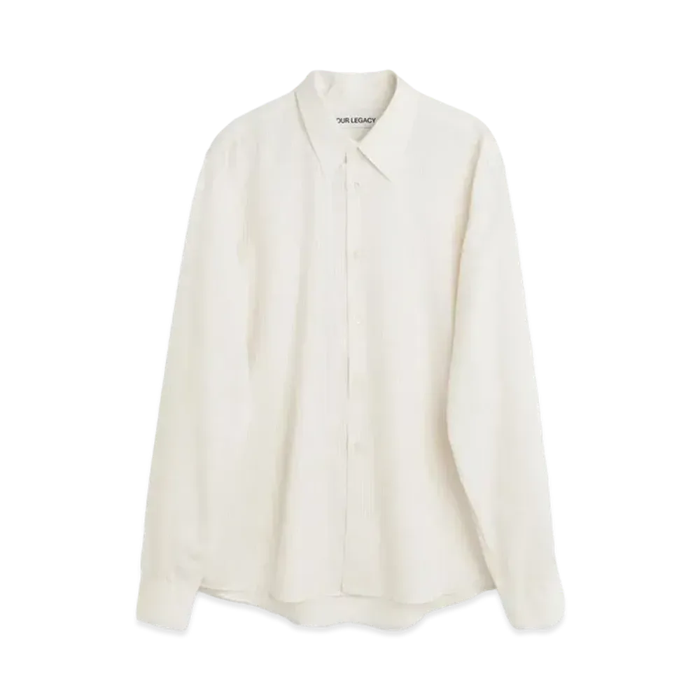 OUR LEGACY Beyond Shirt Stripe Ceremony Viscose "Cream"
