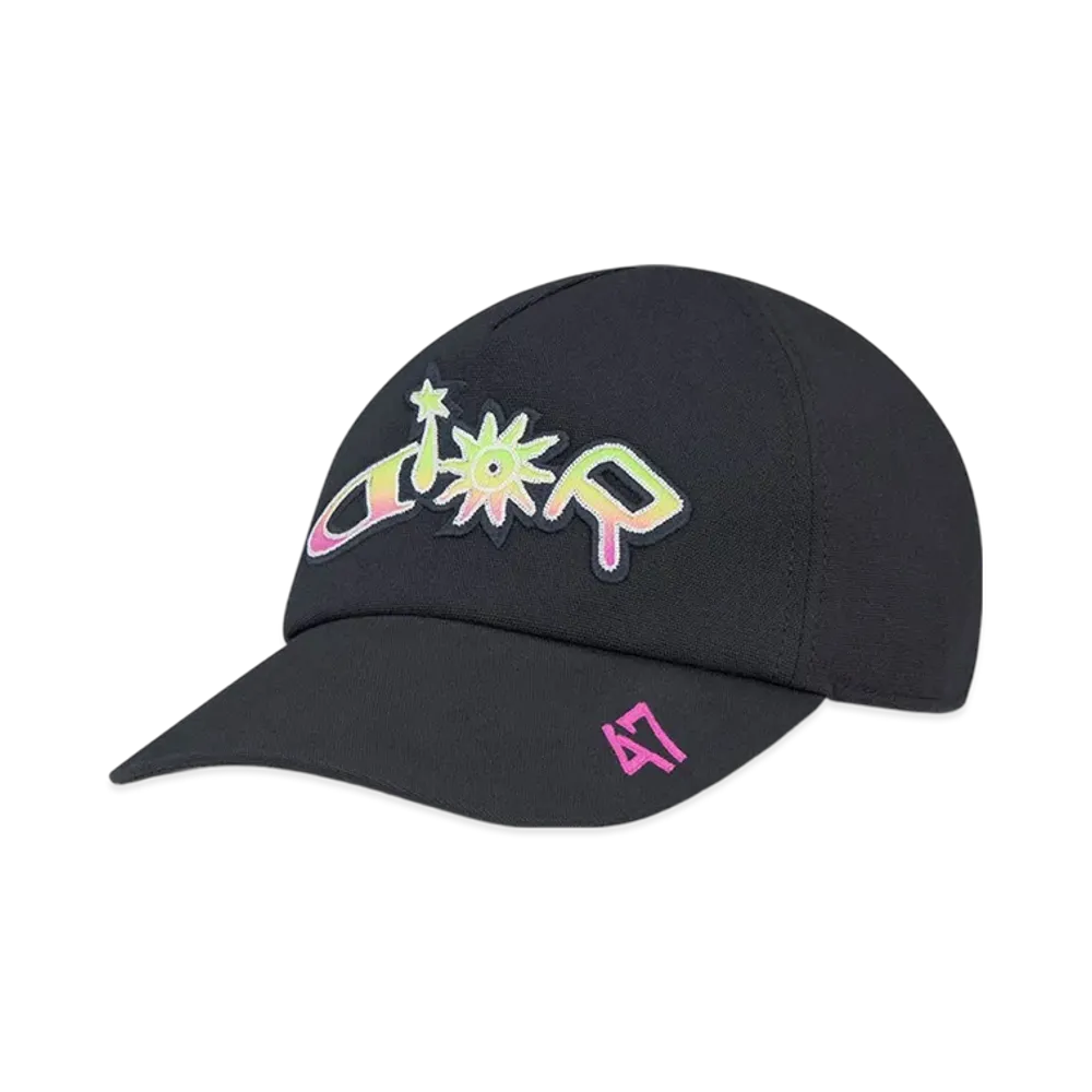Dior x Lewis Hamilton Cap in Cotton "Black/Multicolor"