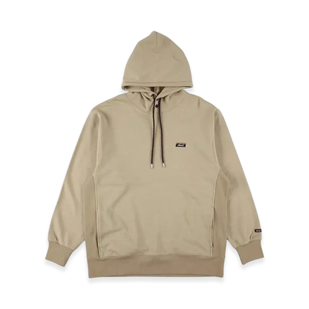 NANGA Eco Hybrid Mini Box Logo Embroidery Sweatshirt "Beige"