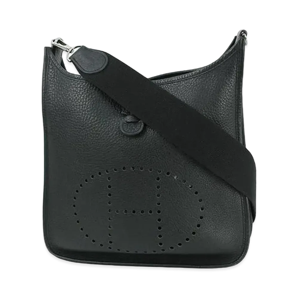 Hermes Evelyne 3 Taurillon Clemence "Noir/Silver"