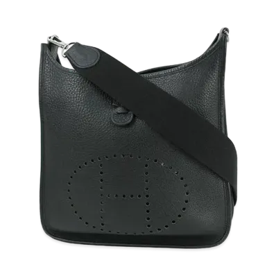 Hermes Evelyne 3 Taurillon Clemence "Noir/Silver"
