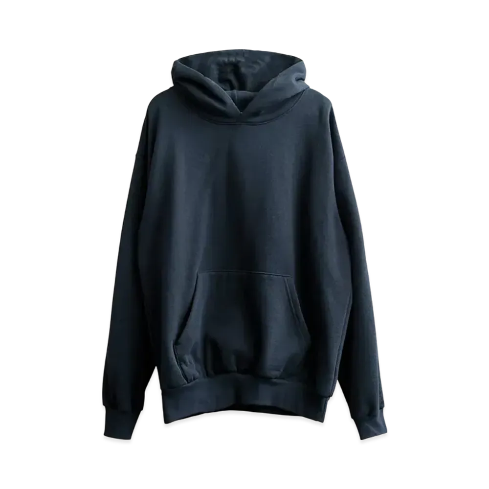 Los Angeles Apparel 14OZ Heavy Fleece Hooded Pullover Sweatshirt Made In USA "Navy"