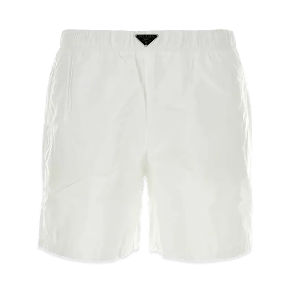 PRADA Re-Nylon Swimming Shorts "White"