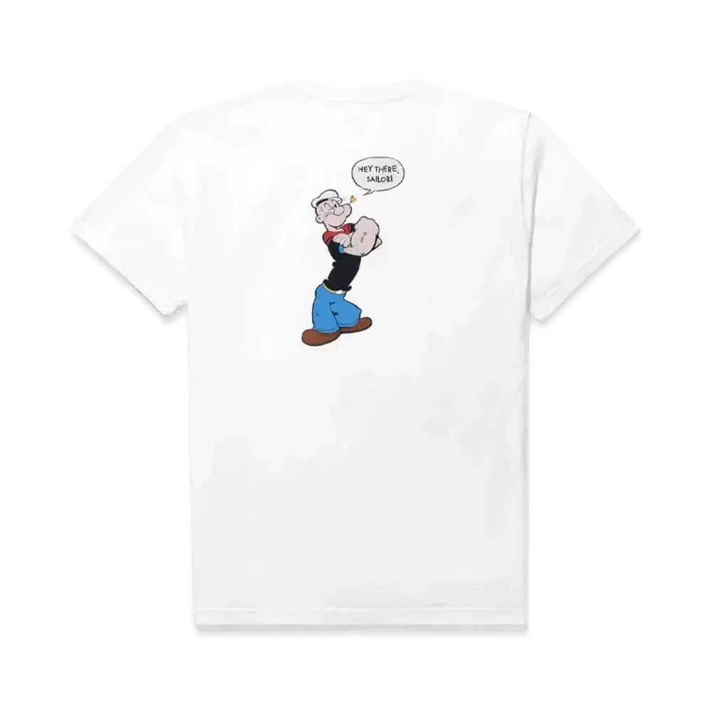Noah Popeye Pocket Tee "White"