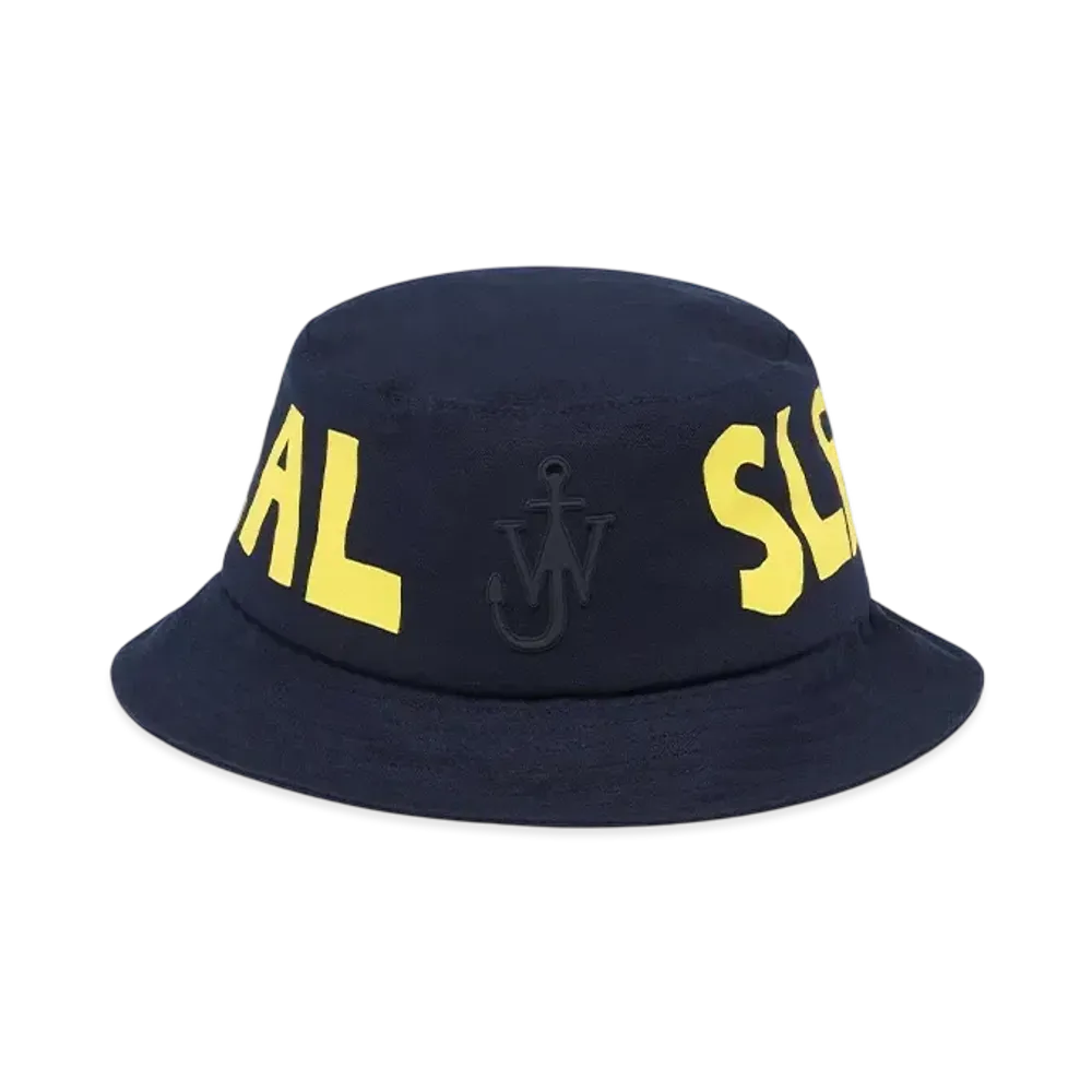 JW ANDERSON REAL SLEEP Bucket Hat "Navy"