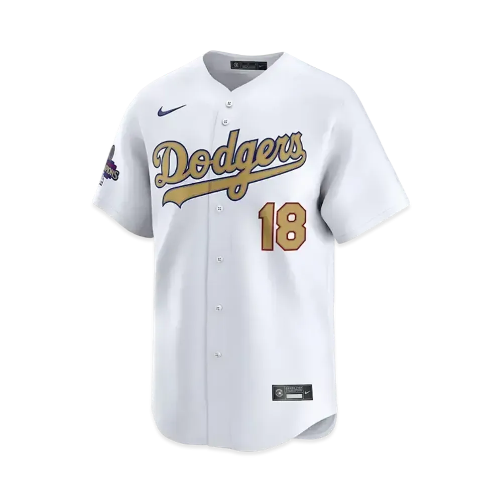 MLB Los Angeles Dodgers 2025 Gold Collection Men's Yoshinobu Yamamoto Nike Limited Jersey "White"
