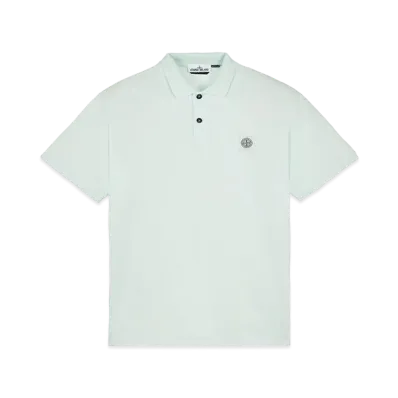 Stone Island 22R39 50/2 COTTON PIQUE_REGULAR FIT "Light Green"