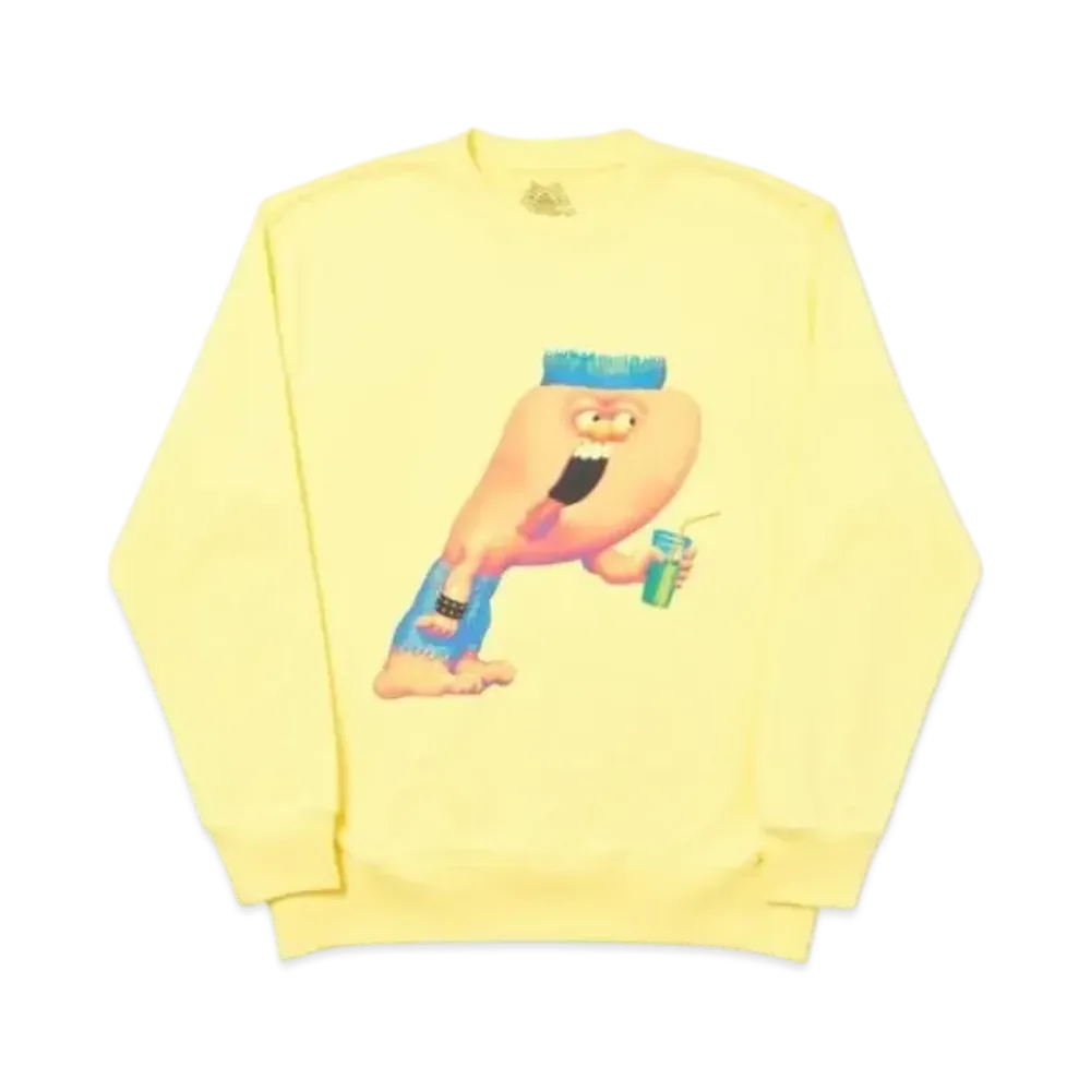 PALACE Burb Crew "Light Yellow"