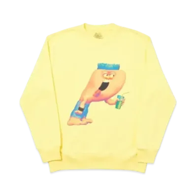PALACE Burb Crew "Light Yellow"