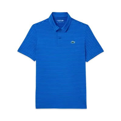 LACOSTE Ultra Dry By Color Border Polo Shirt "Blue"