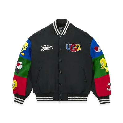 PALACE x UGG x Looney Tunes Varsity Jacket "Black"