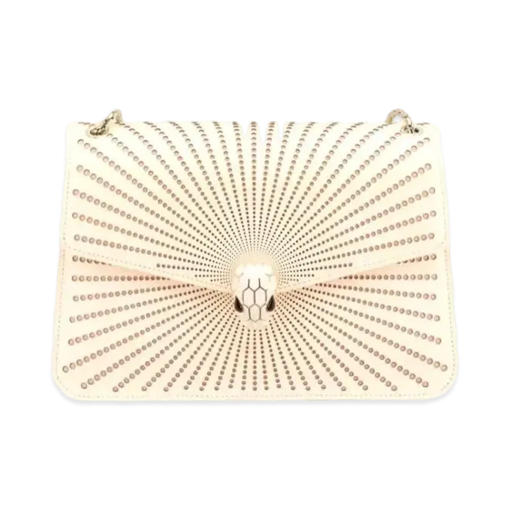 BVLGARI Serpenti Forever Shoulder Bag "Ivory"