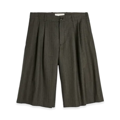 OUR LEGACY Split Shorts "Phase Stripe Motion Woolcot"